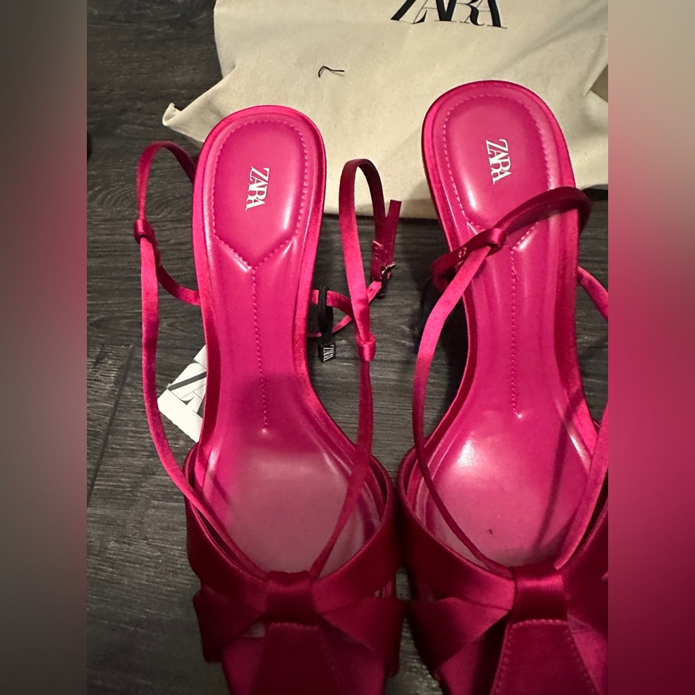 Zara Fuchsia Pink Sandals - Picture 6 of 10